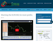 Tablet Screenshot of forexscream.com